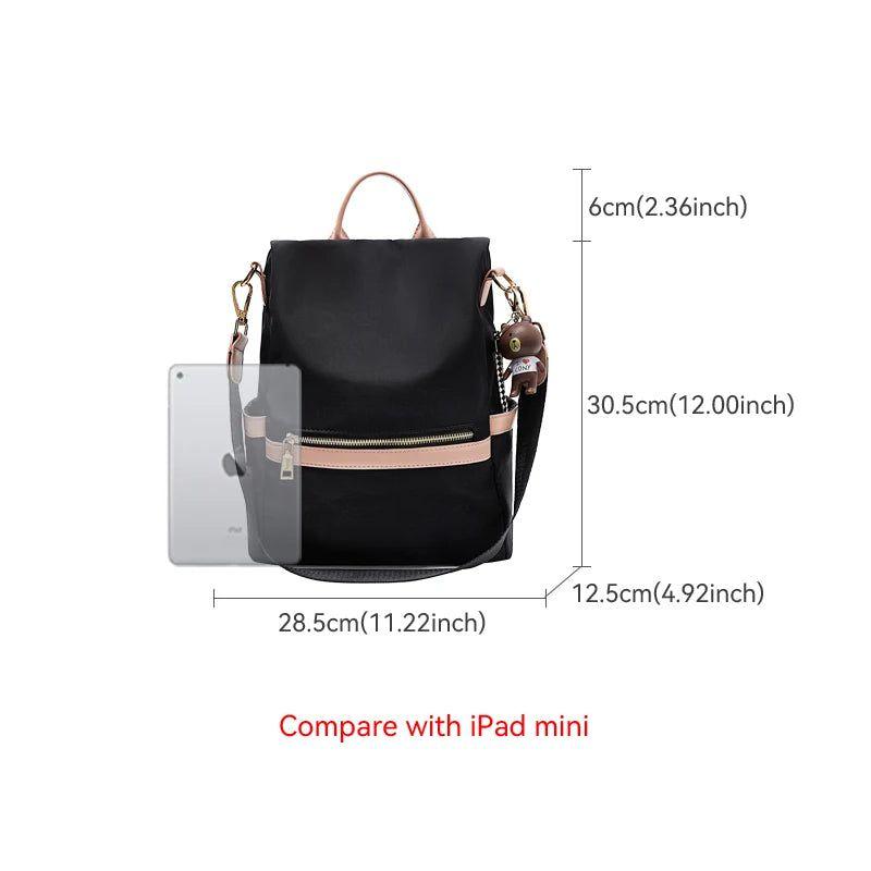 Modern Women's Anti-Theft Backpack - Stylish Travel Shoulder Bag for Campus and Casual Use