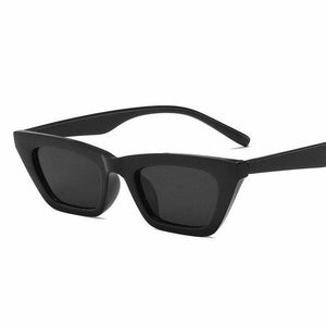 Retro Cat Eye Light Frame Fashion Sunglasses
