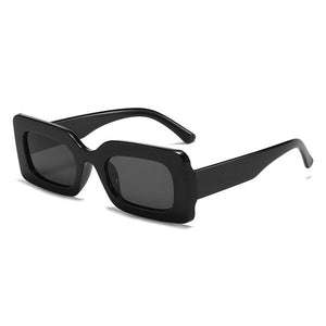 Retro Design Flat Frame Oversize Lens Fashion Sunglasses