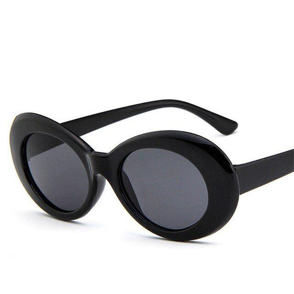 Retro Oversized Oval Lens Fashion Frame Sunglasses