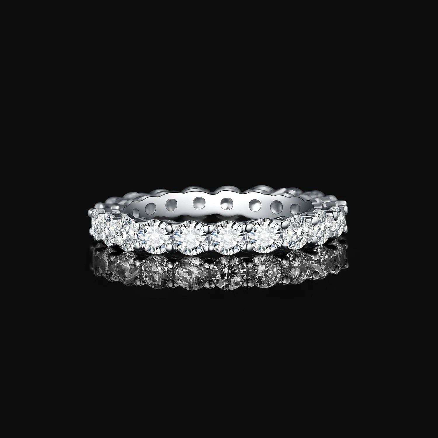 Eternal Elegance 5A CZ Sterling Silver Band Ring