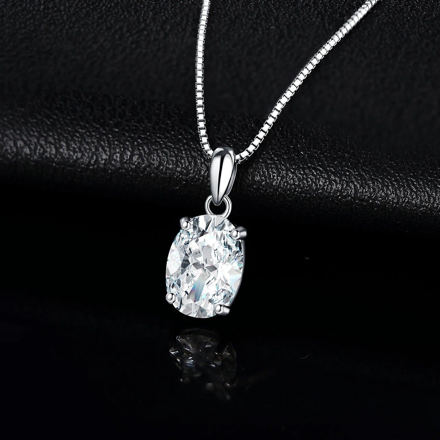 Fashionable 1ct Oval CZ 925 Sterling Silver Pendant for Ladies - Fine Jewelry Pendant Only