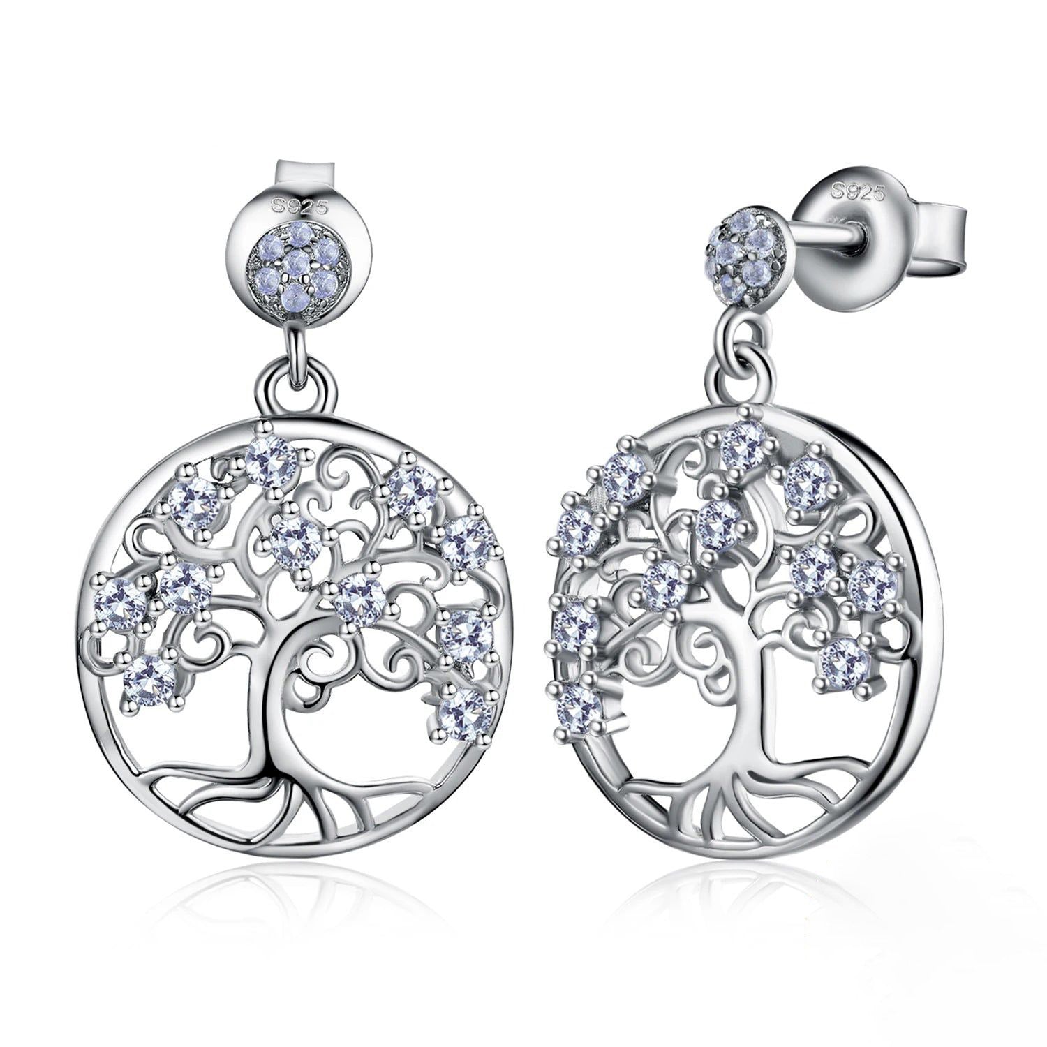 Elegant Blue Spinel Dangle Earrings in 925 Sterling Silver - Gemstone Jewelry