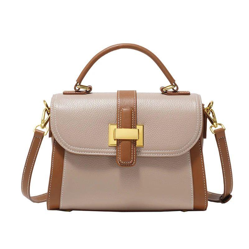 Smart Cowhide Leather Crossbody Bag for Women - Elegant Messenger Handbag for Casual Dating