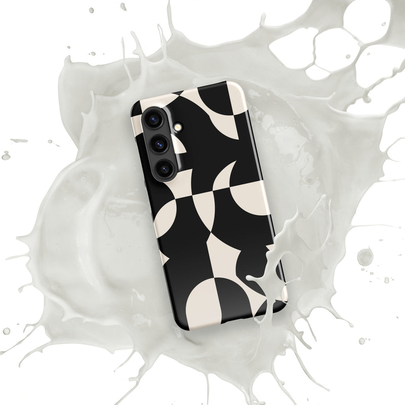 Snap case for Samsung® Galaxy S24 Abstract Geometric Wall Design