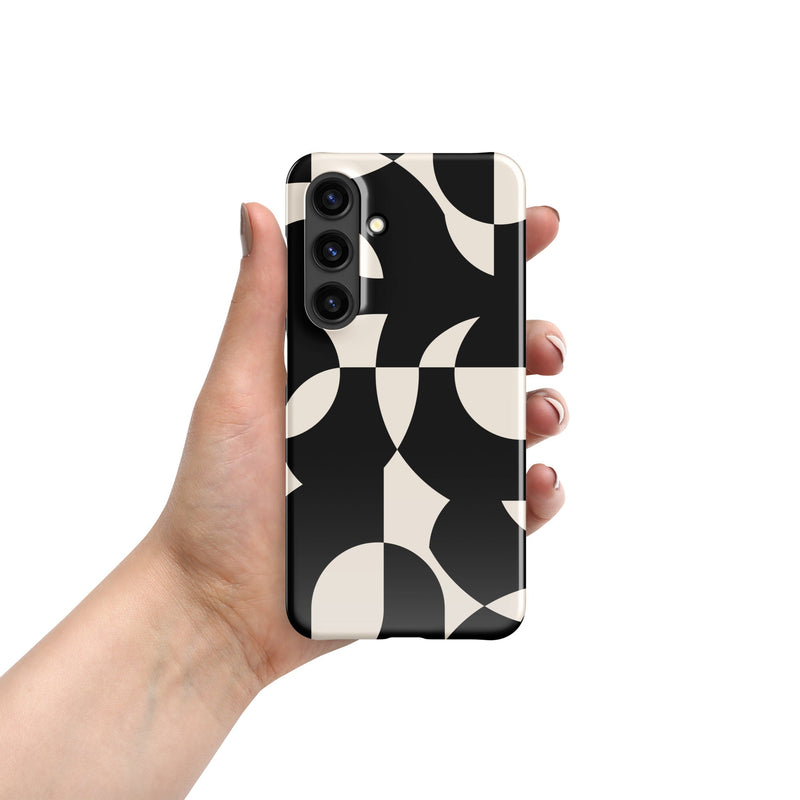 Snap case for Samsung® Galaxy S24 Abstract Geometric Wall Design