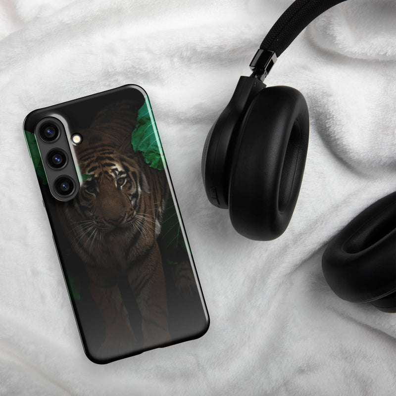 Snap case for Samsung® Galaxy S24 Cat in Darkness Design