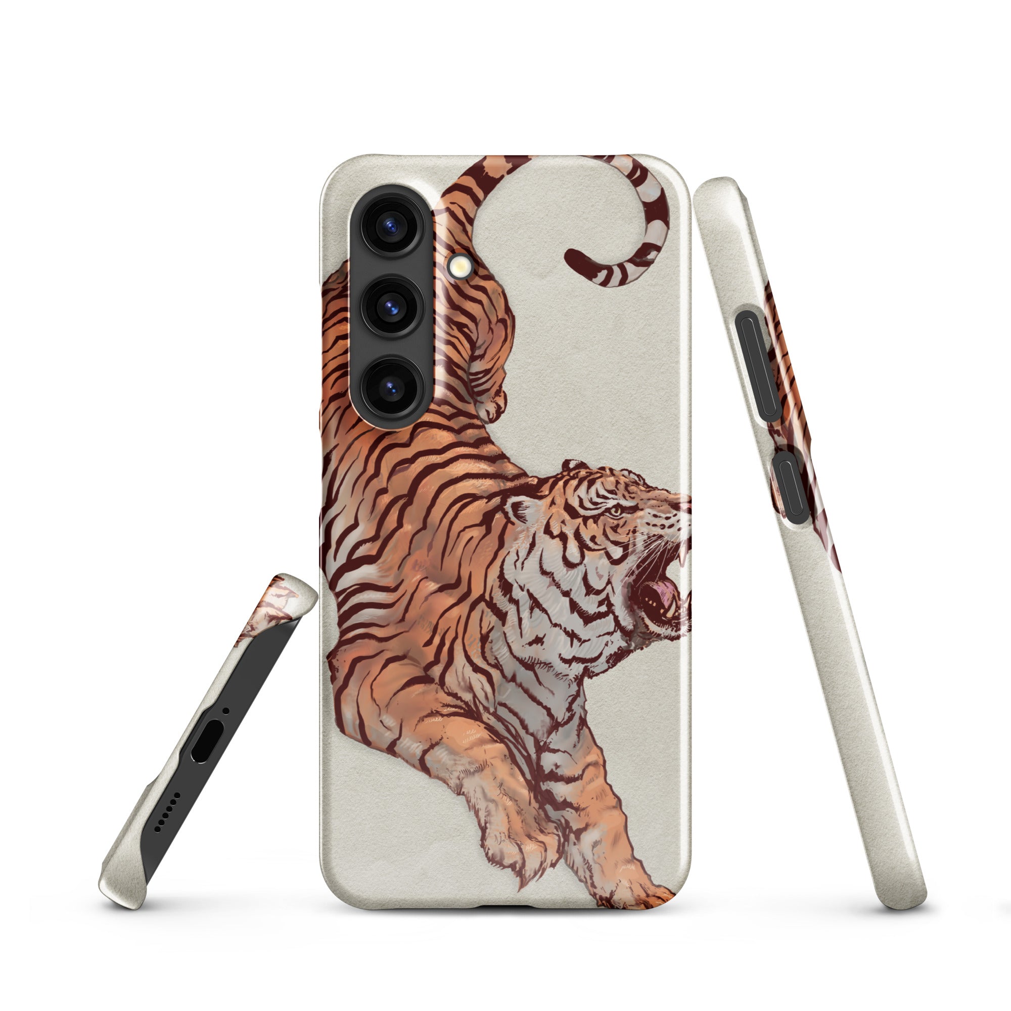 Snap case for Samsung® Galaxy S24 Tiger Art Design