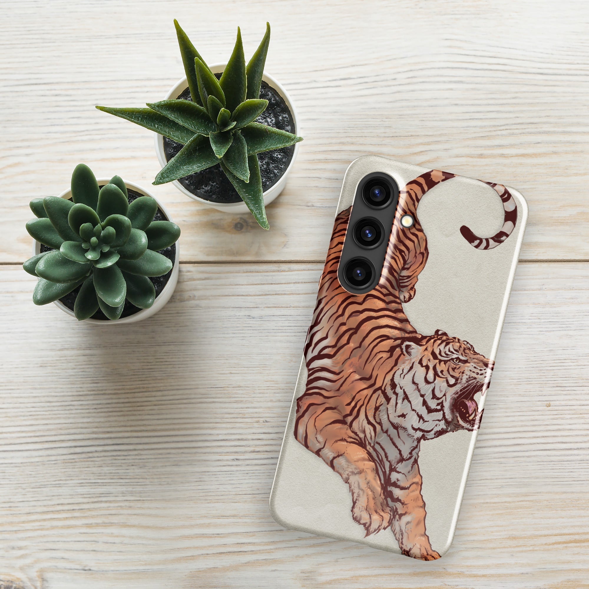 Snap case for Samsung® Galaxy S24 Tiger Art Design