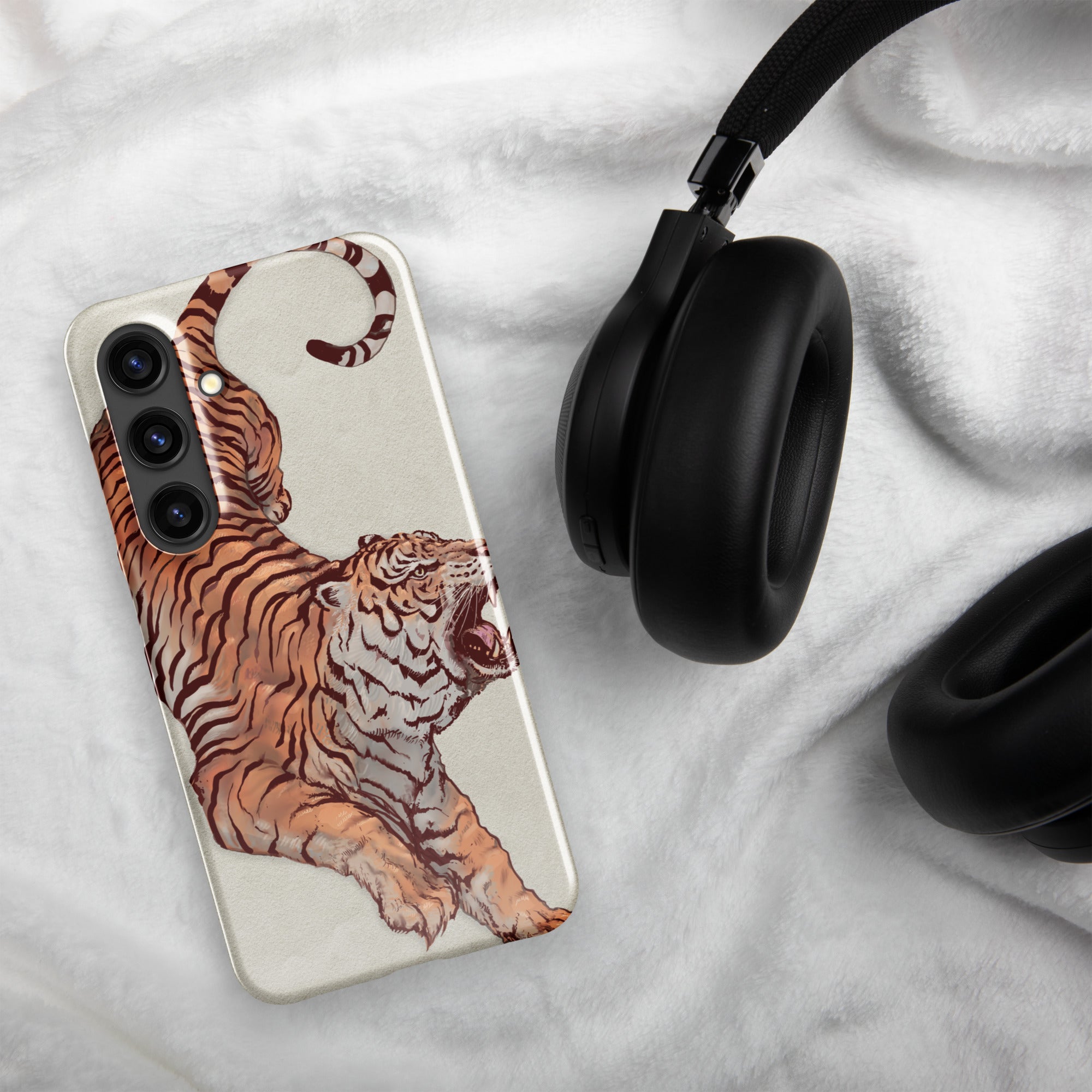 Snap case for Samsung® Galaxy S24 Tiger Art Design