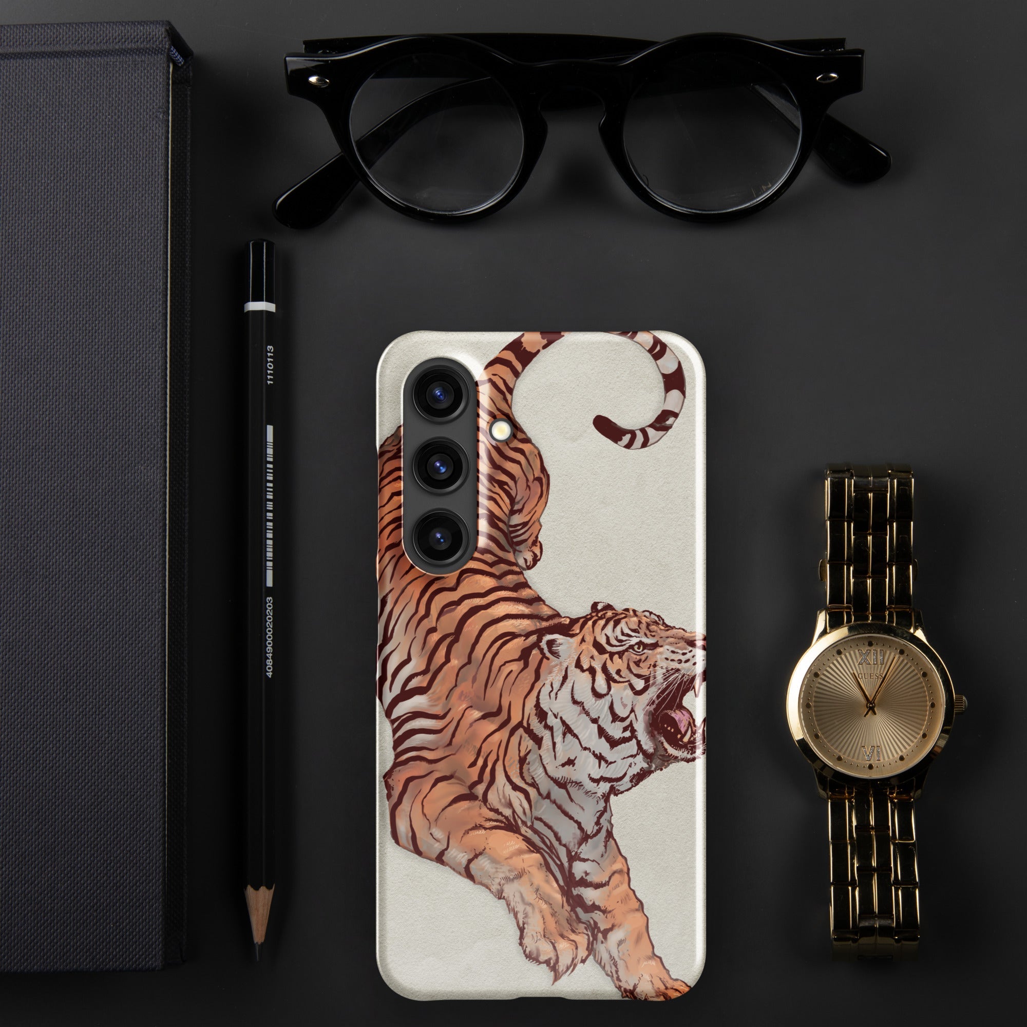 Snap case for Samsung® Galaxy S24 Tiger Art Design