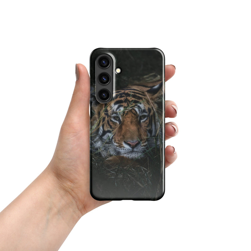 Snap case for Samsung® Galaxy S24 Tiger At Rest Design