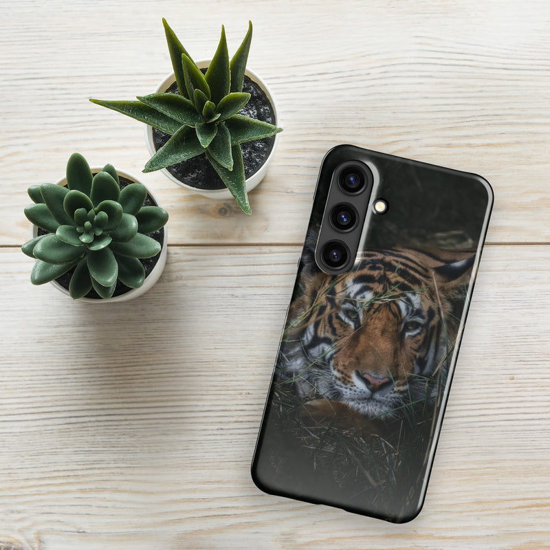 Snap case for Samsung® Galaxy S24 Tiger At Rest Design