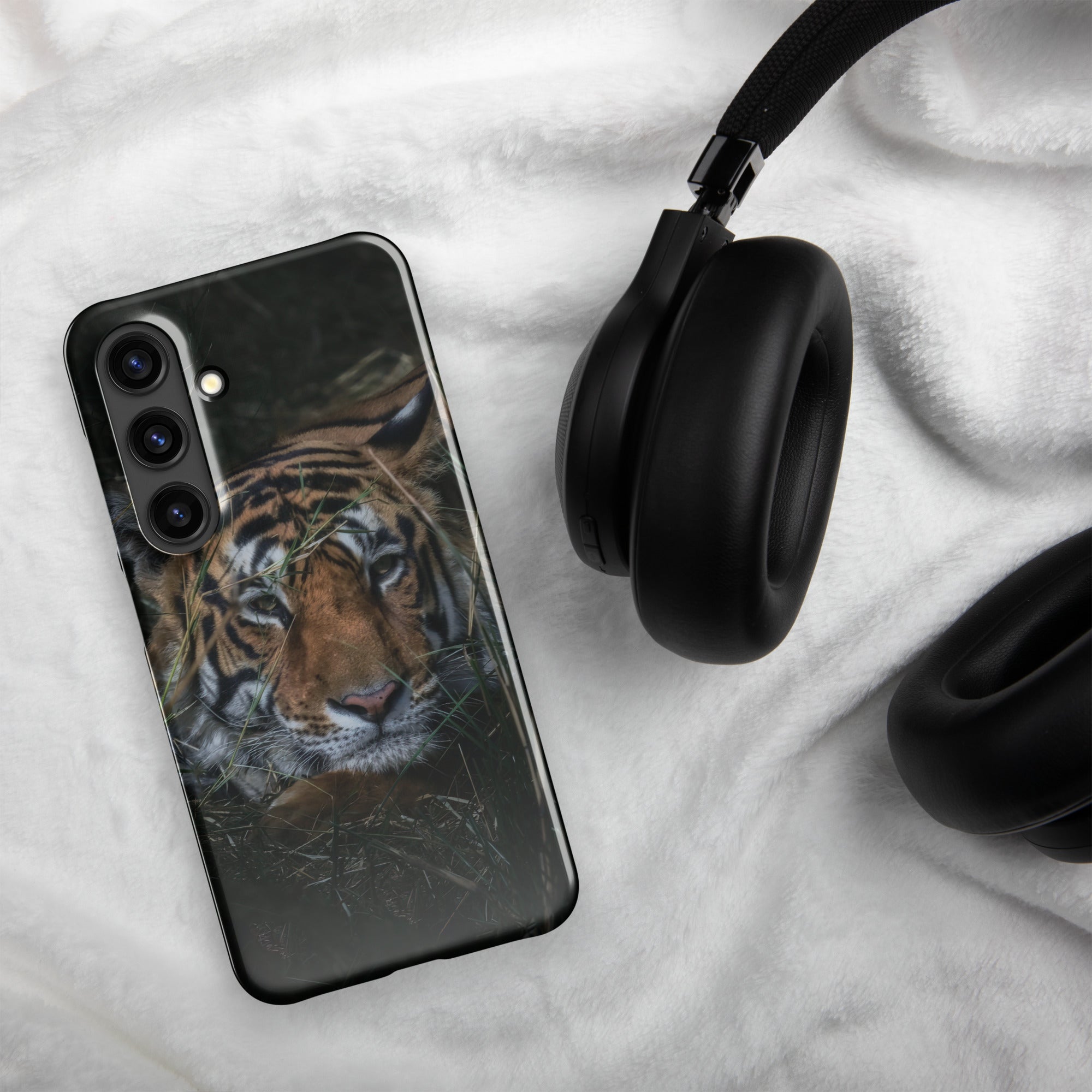 Snap case for Samsung® Galaxy S24 Tiger At Rest Design