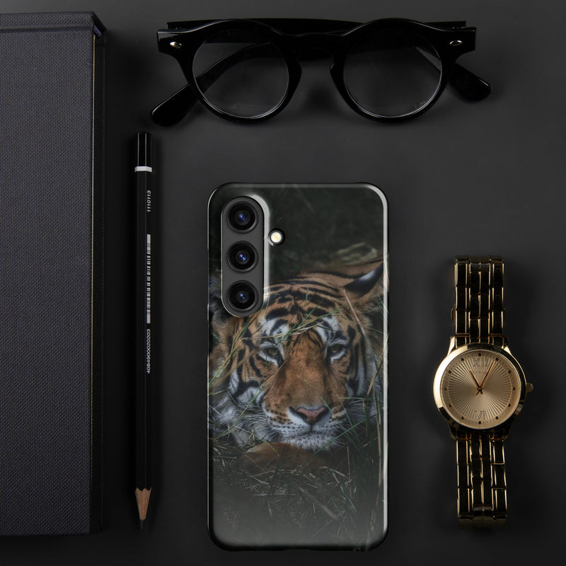 Snap case for Samsung® Galaxy S24 Tiger At Rest Design