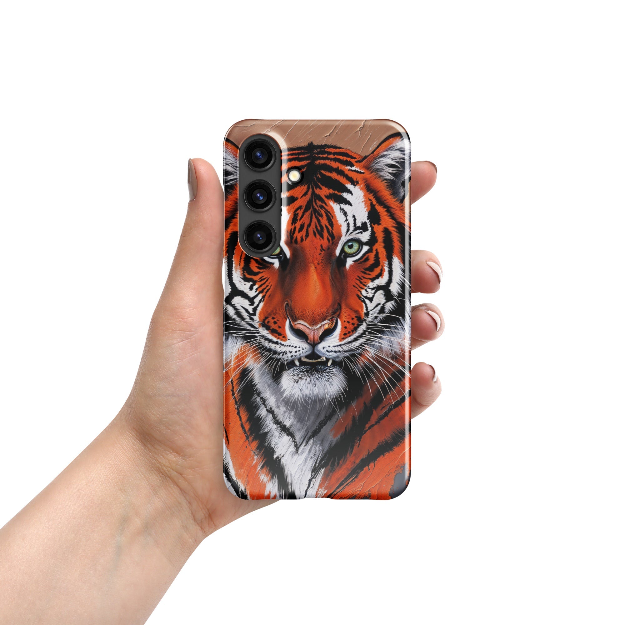 Snap case for Samsung® Galaxy S24 Tiger Painting Design