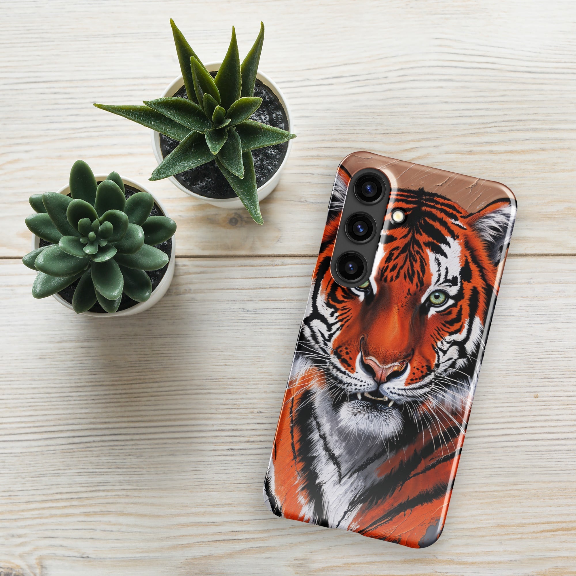 Snap case for Samsung® Galaxy S24 Tiger Painting Design