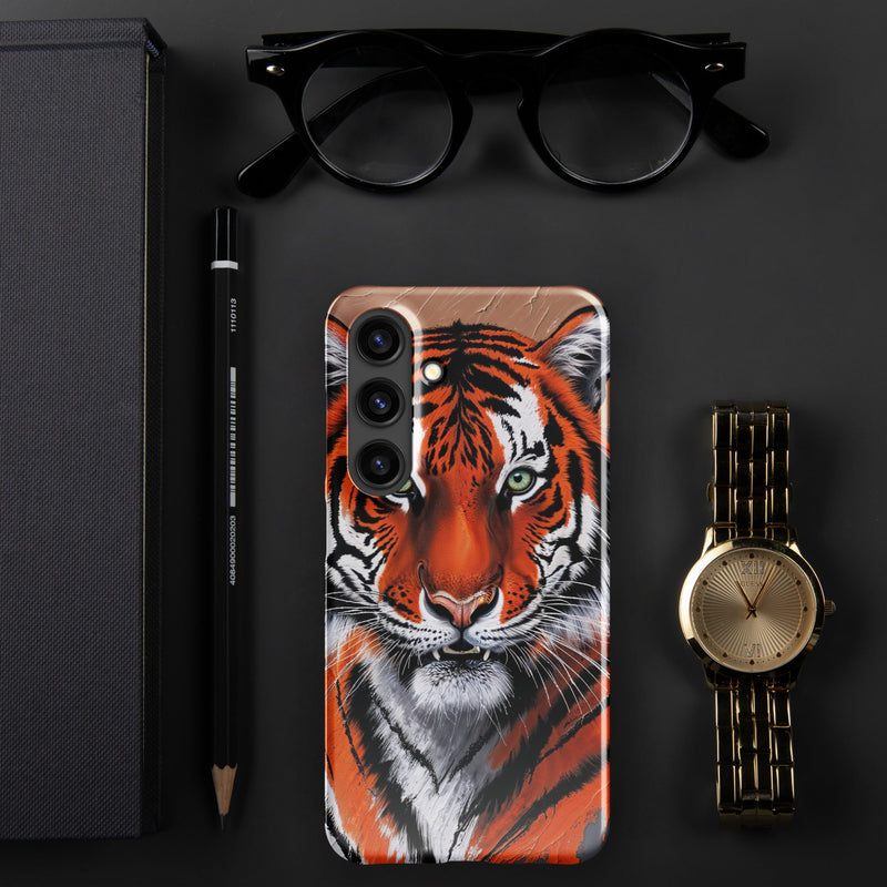 Snap case for Samsung® Galaxy S24 Tiger Painting Design