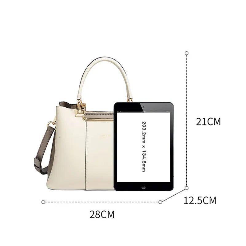 Sophisticated Foxer Women's Handbag 2024: Luxurious Large Capacity Tote Shoulder Crossbody Bag - Perfect Mother's Gift