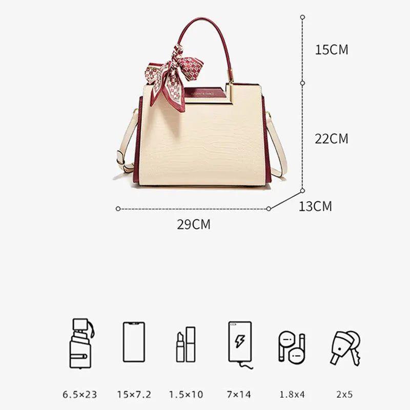 Sophisticated Foxer Women's Handbag 2024: Luxurious Large Capacity Tote Shoulder Crossbody Bag - Perfect Mother's Gift