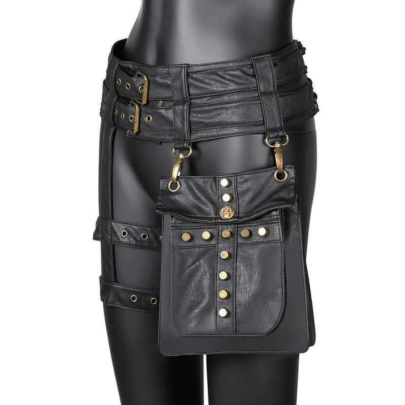 Steampunk Gothic Women's Fanny Pack - Versatile Waist and Leg Bag for Fashionable Adventures