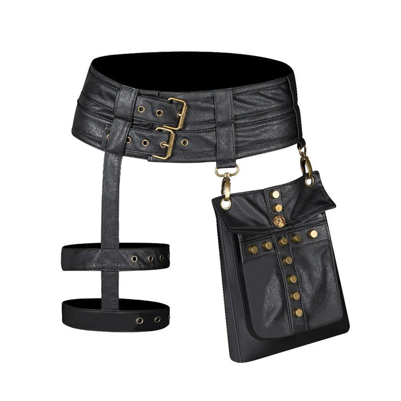 Steampunk Gothic Women's Fanny Pack - Versatile Waist and Leg Bag for Fashionable Adventures