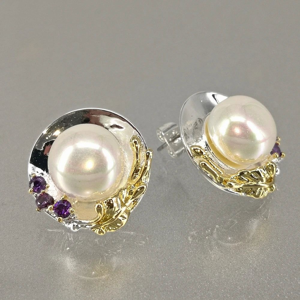 Stylish Simulated Pearl Earrings for Dressy Occasions - Unique Fashion Jewelry