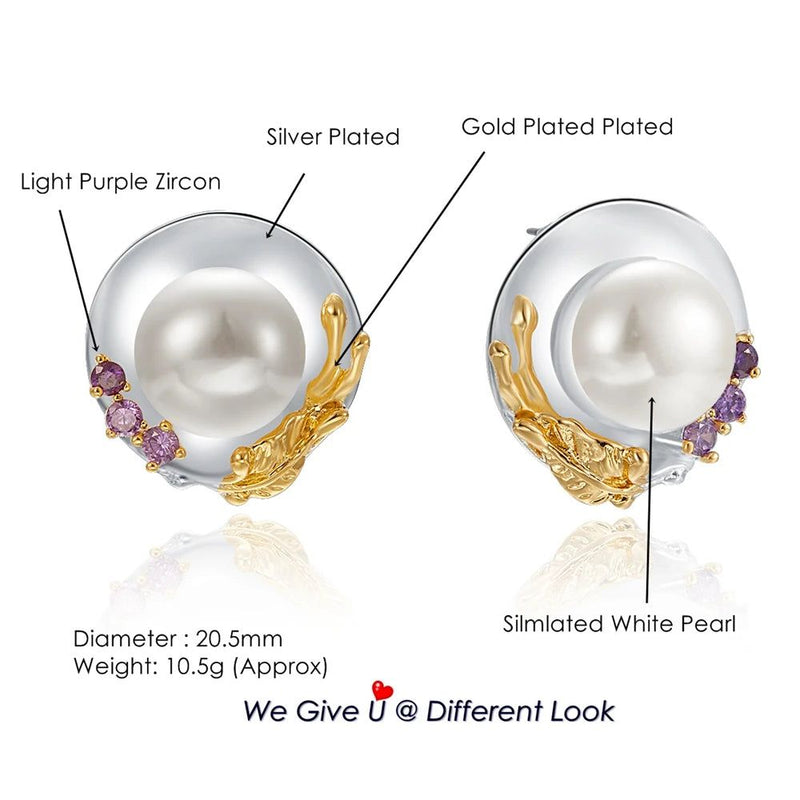 Stylish Simulated Pearl Earrings for Dressy Occasions - Unique Fashion Jewelry