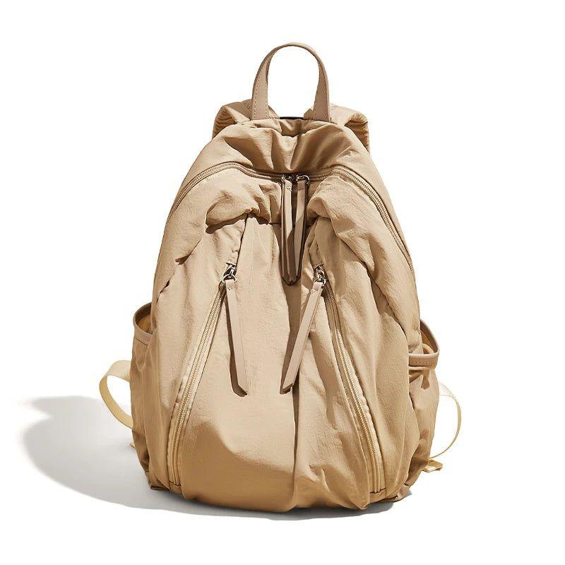 Stylish Waterproof Cotton Backpack for Women and Teens - Perfect for School, Travel, and Daily Use