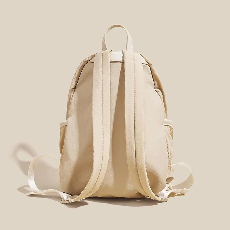 Stylish Waterproof Cotton Backpack for Women and Teens - Perfect for School, Travel, and Daily Use