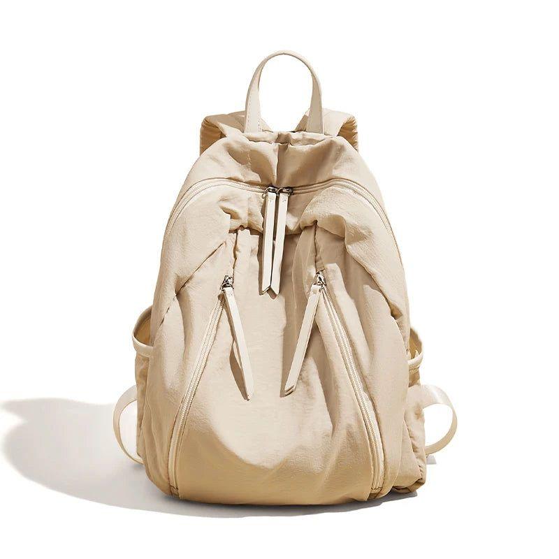 Stylish Waterproof Cotton Backpack for Women and Teens - Perfect for School, Travel, and Daily Use