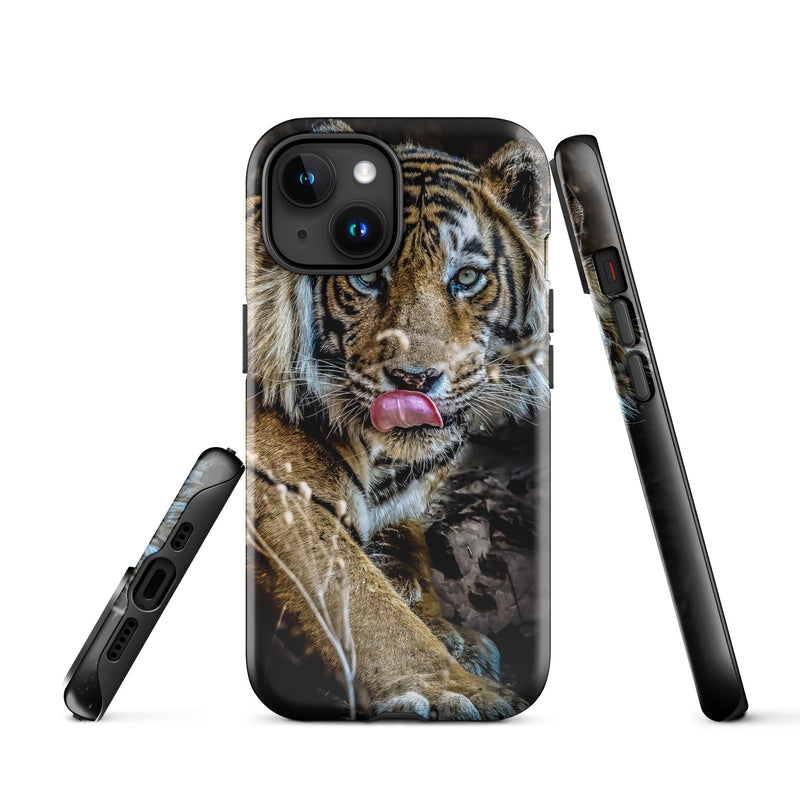 Tough Case for iPhone® iPhone 15 Big Cat Art Design