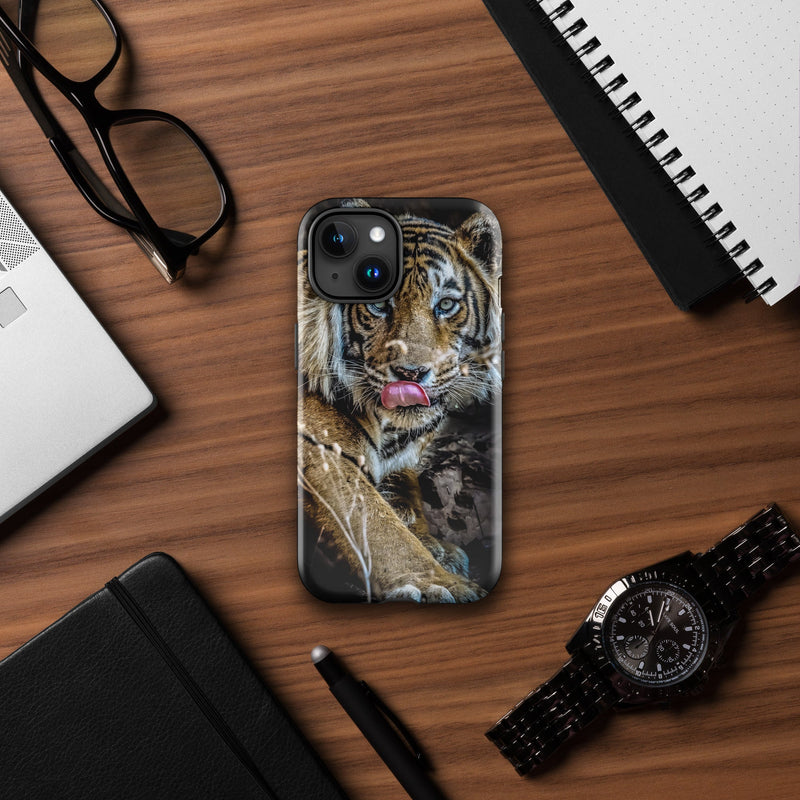 Tough Case for iPhone® iPhone 15 Big Cat Art Design