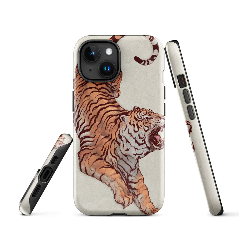 Tough Case for iPhone® iPhone 15 Tiger Art Design