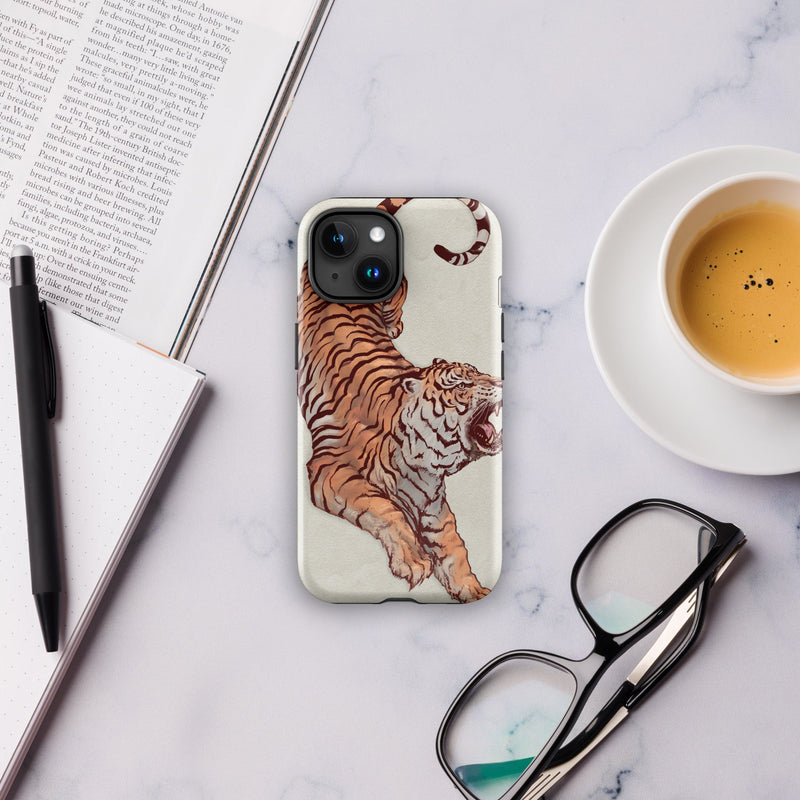 Tough Case for iPhone® iPhone 15 Tiger Art Design