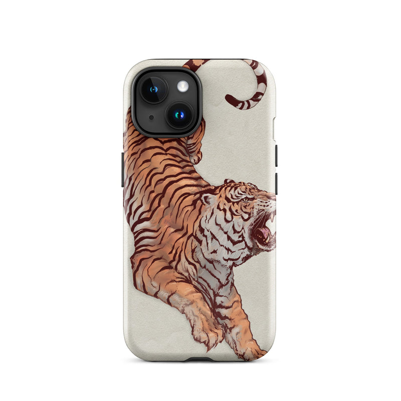 Tough Case for iPhone® iPhone 15 Tiger Art Design