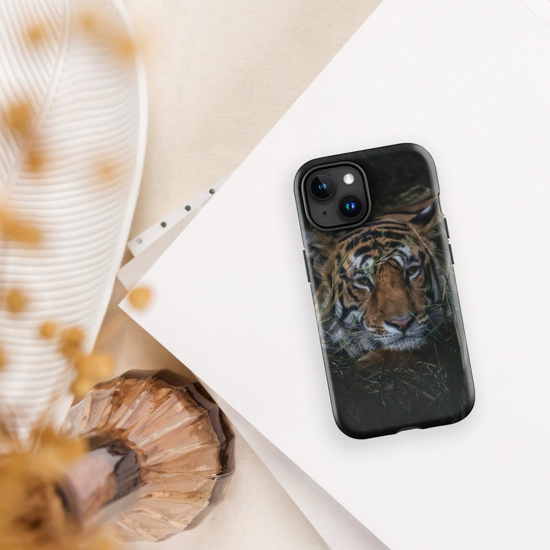 Tough Case for iPhone® iPhone 15 Tiger At Rest Design