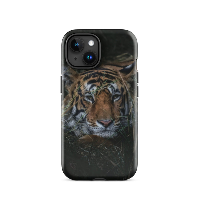 Tough Case for iPhone® iPhone 15 Tiger At Rest Design