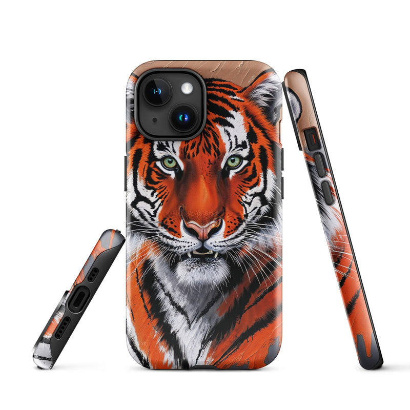 Tough Case for iPhone® iPhone 15 Tiger Painting Design