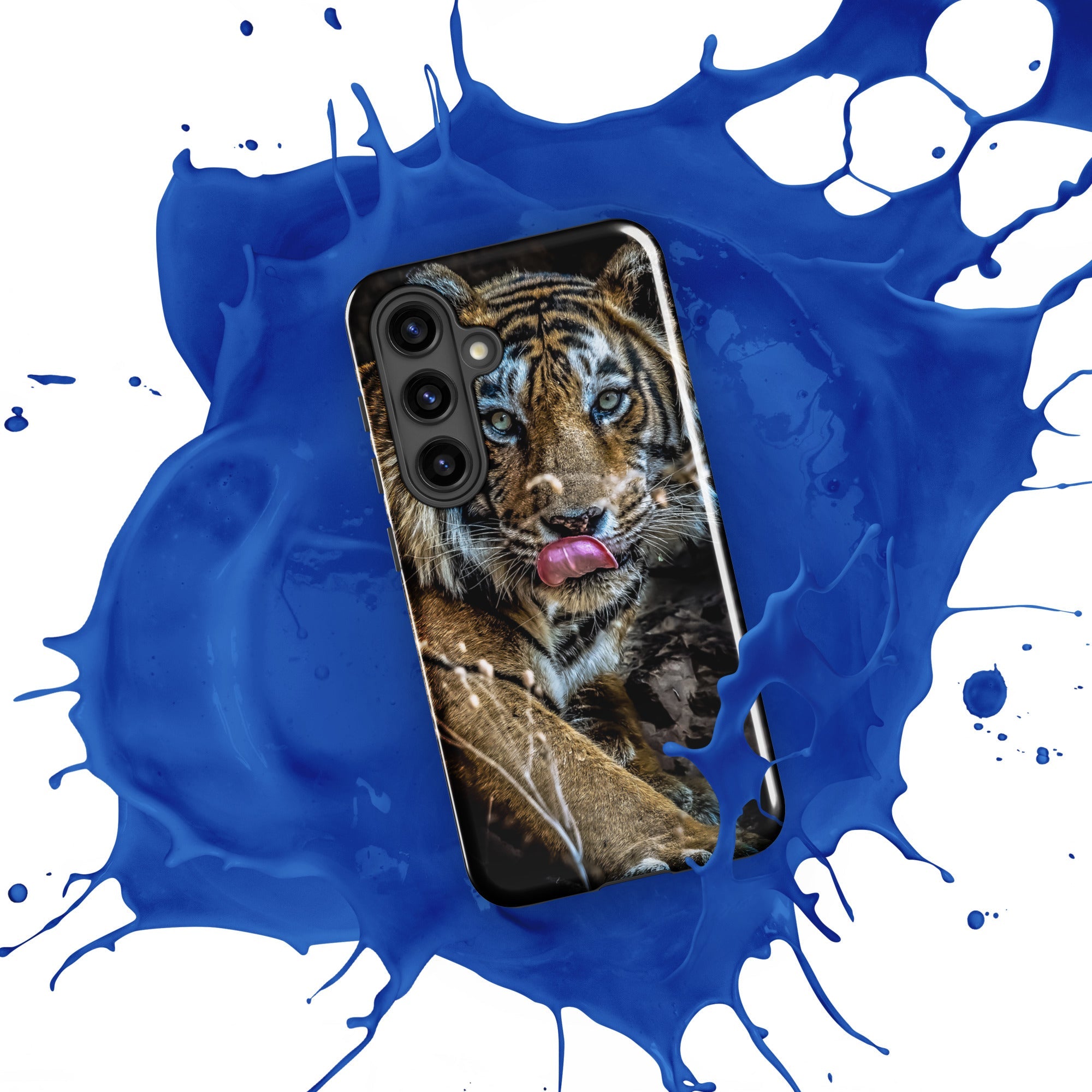 Tough case for Samsung® Galaxy S24 Big Cat Art Design