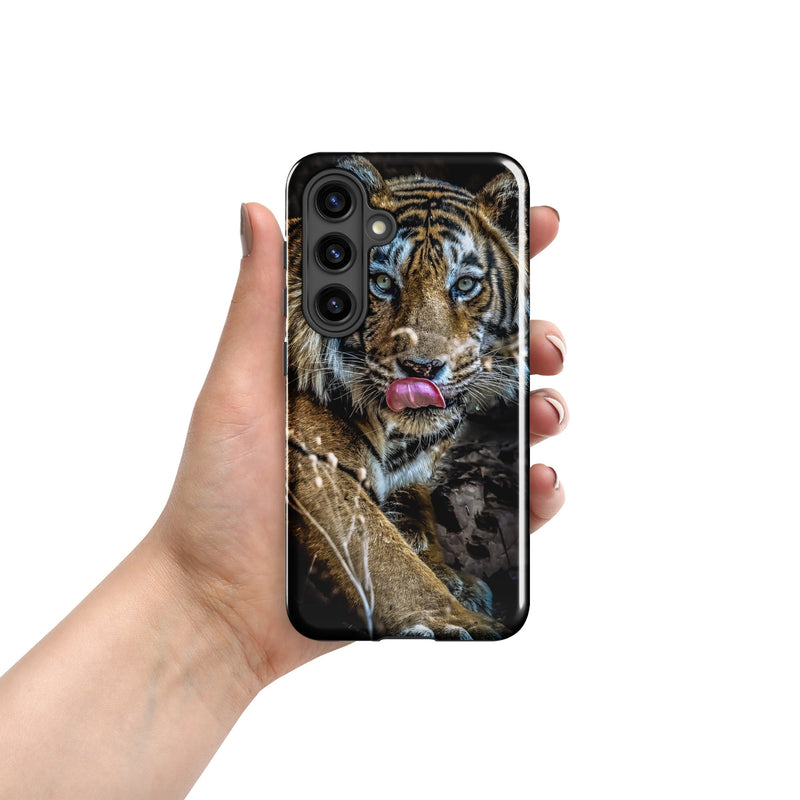 Tough case for Samsung® Galaxy S24 Big Cat Art Design