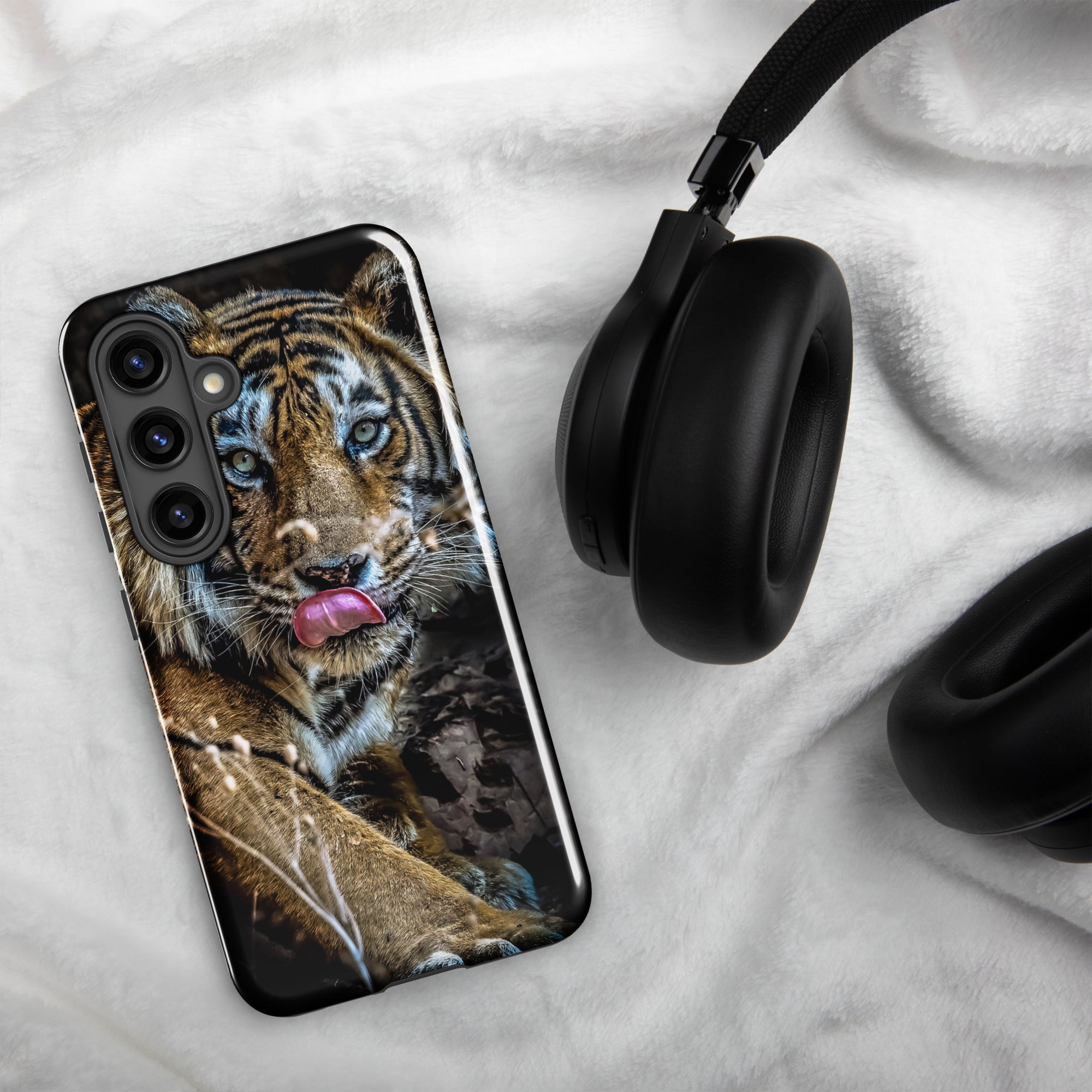 Tough case for Samsung® Galaxy S24 Big Cat Art Design