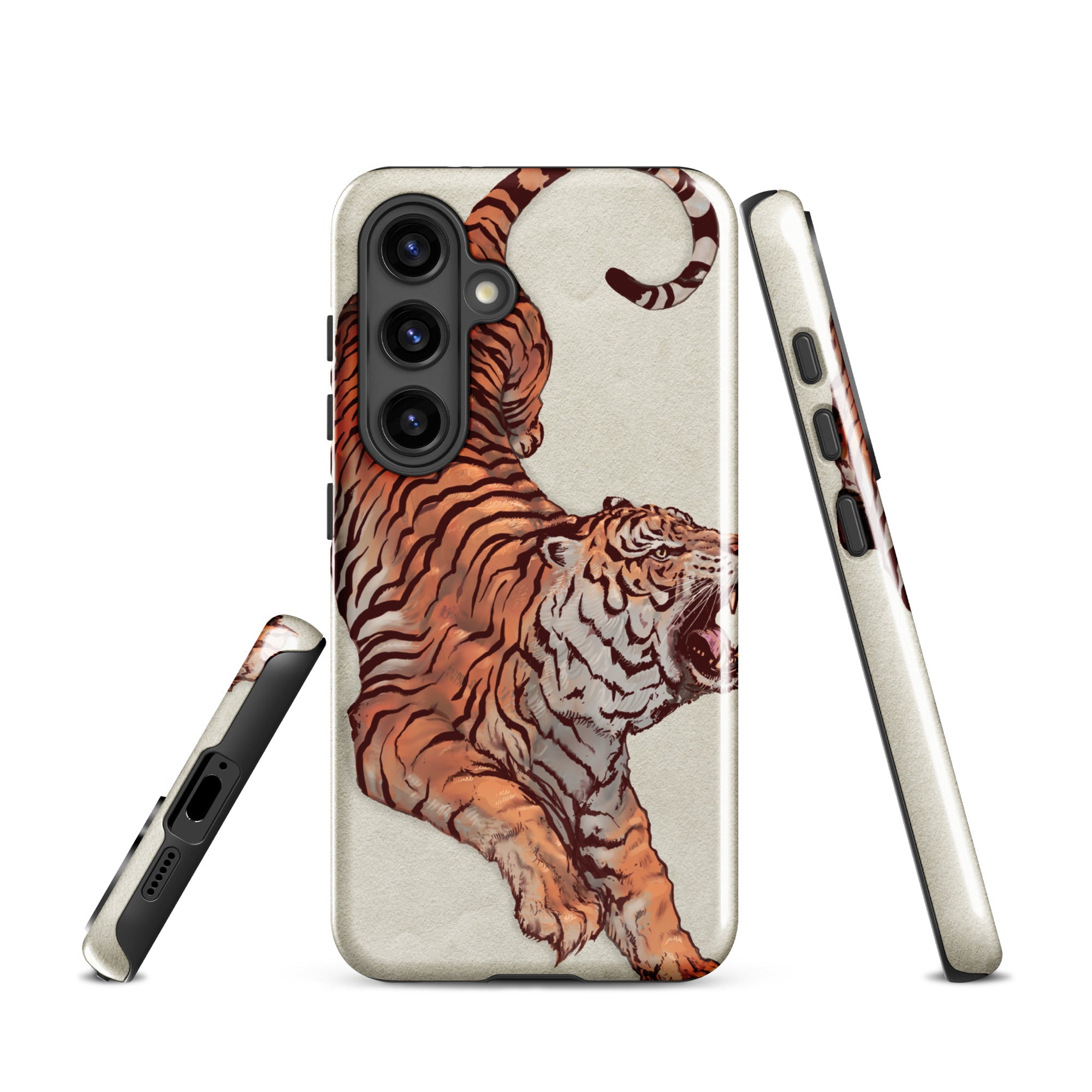 Tough case for Samsung® Galaxy S24 Tiger Art Design