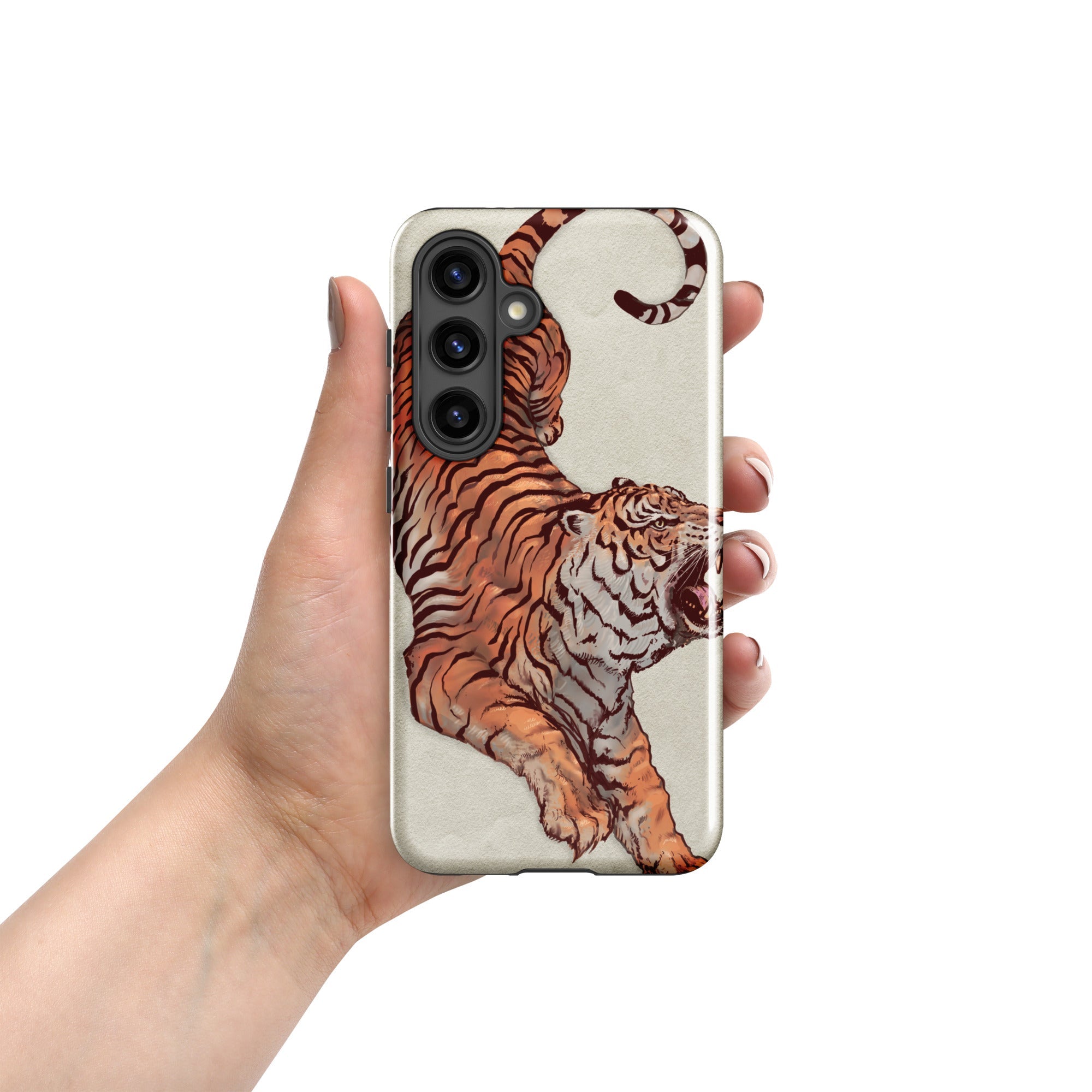 Tough case for Samsung® Galaxy S24 Tiger Art Design