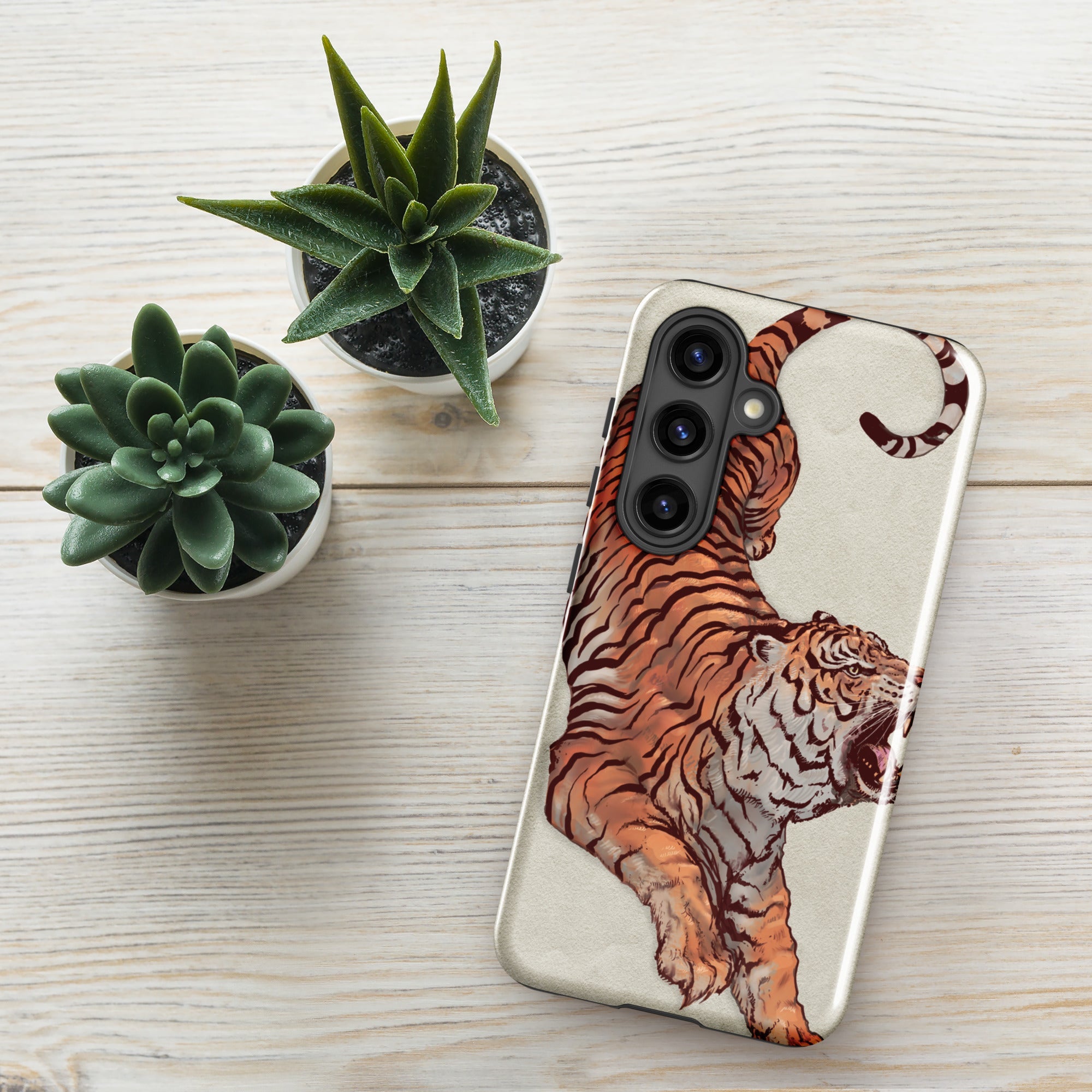 Tough case for Samsung® Galaxy S24 Tiger Art Design