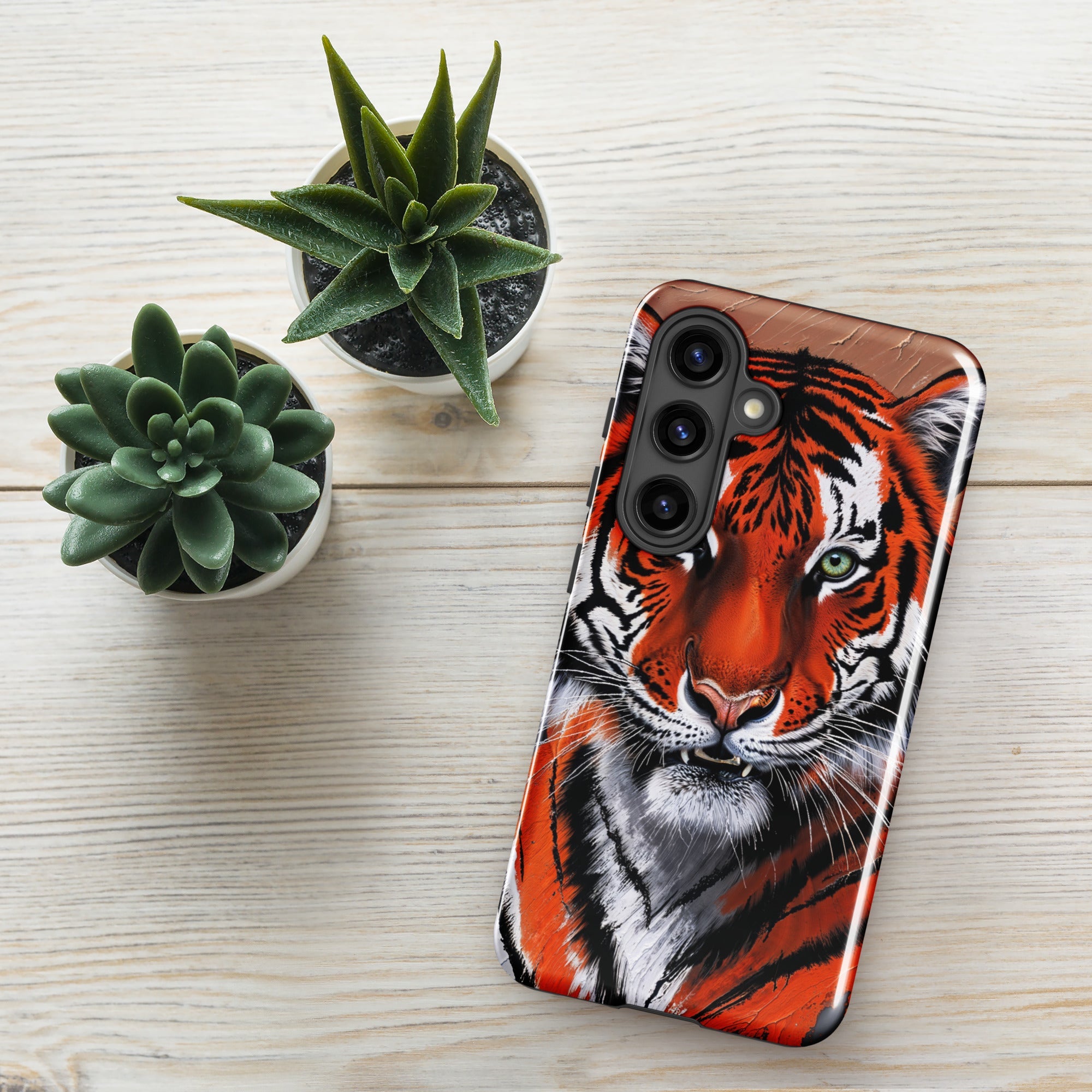 Tough case for Samsung® Galaxy S24 Tiger Painting Design