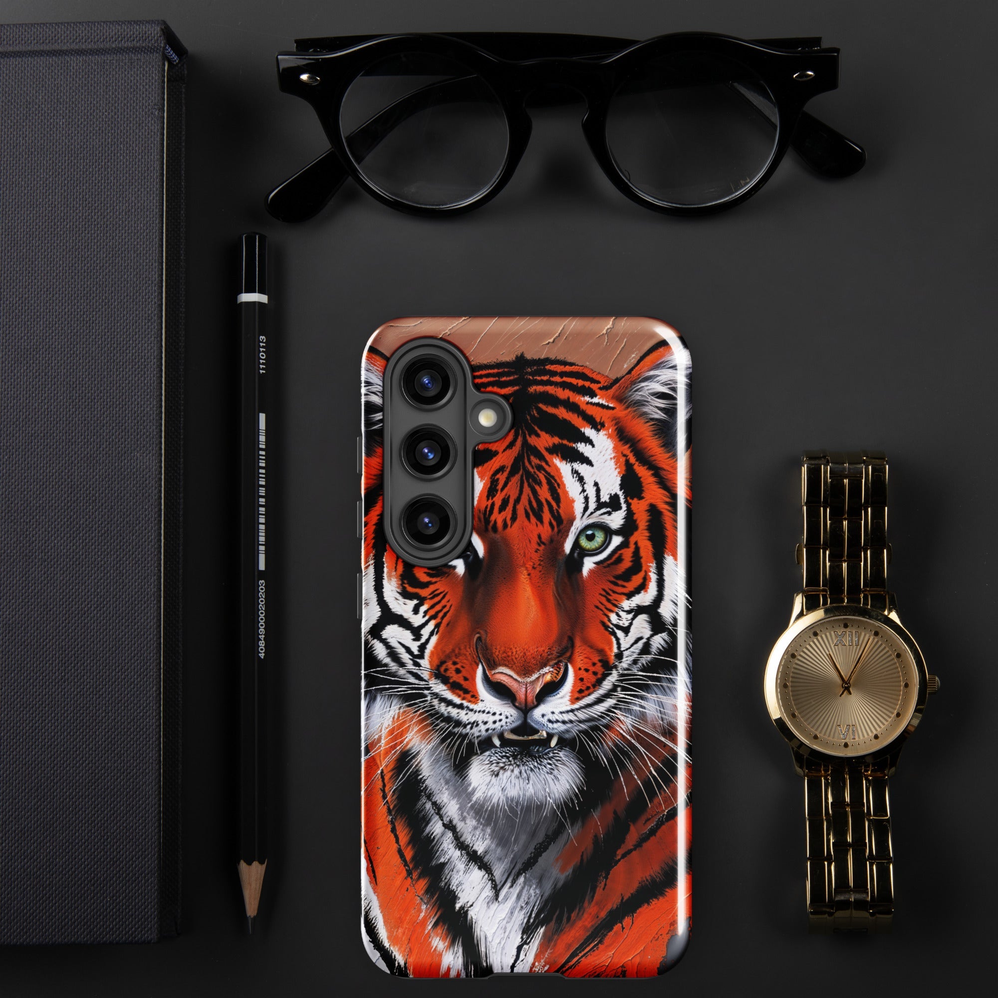 Tough case for Samsung® Galaxy S24 Tiger Painting Design