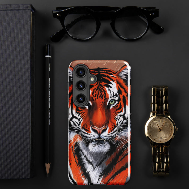 Tough case for Samsung® Galaxy S24 Tiger Painting Design