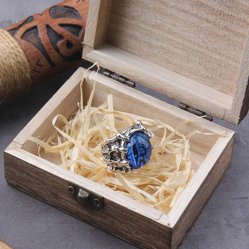 Turkish Blue Dragon Eye Adjustable Punk Rings for Trendy Men and Women - Stylish Party Jewelry