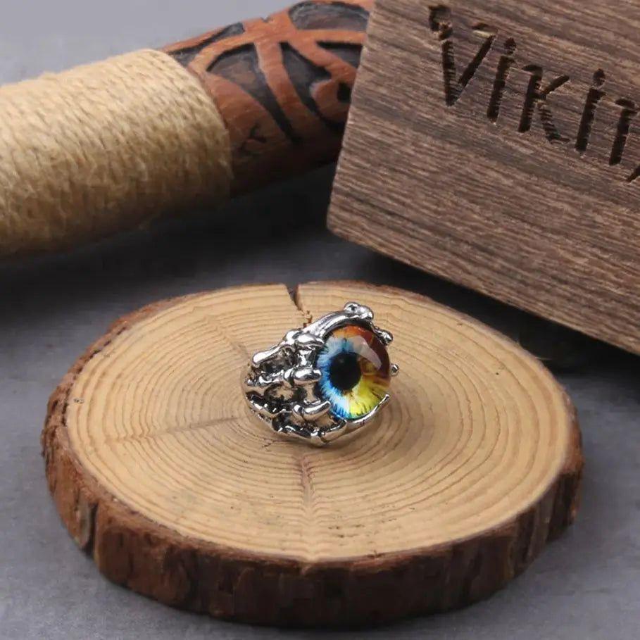 Turkish Blue Dragon Eye Adjustable Punk Rings for Trendy Men and Women - Stylish Party Jewelry